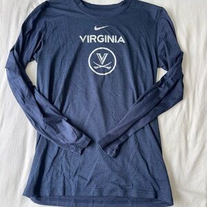 Nike Men's Blue Virginia Long Sleeve Dri-Fit